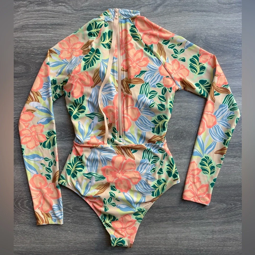 Rip Curl Follow the Sun L/S Surfsuit, light orange - Picture 6 of 8